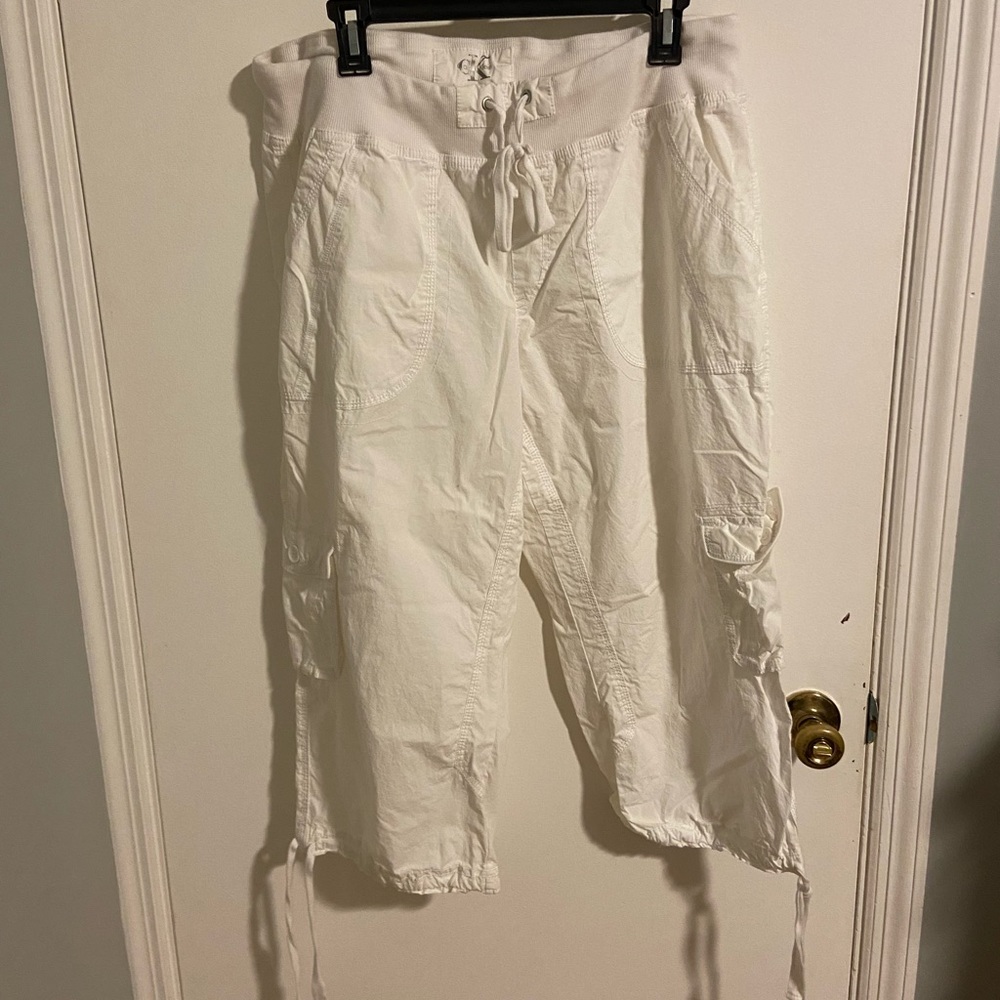 White CK capris